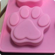 Bingirl Dog Cat Paw Print Silicone Bakeware Mould Chocolate Mold Cookie Candy Soap Resin