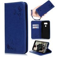 LG G5 Case,LG H868 Case - Wallet Folio Flip Magnetic Smart Closure Embossed Butterflies PU Leather Case with Stand... N31