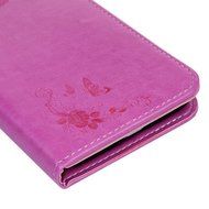 LG G5 Case,LG H868 Case - Wallet Folio Flip Magnetic Smart Closure Embossed Butterflies PU Leather Case with Stand... N38