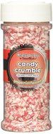 Sweetworks Celebrations Peppermint Flavor Candy Crumble, 3.7 oz, Red and White N2