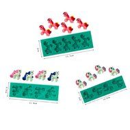 Yunko Set of 3 My Little Pony Mini Silicone Cake Decoration Mold Candy Fondant Chocolate Gum Paste Accessory Mould... N4