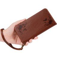 LG G5 Case,LG H868 Case - Wallet Folio Flip Magnetic Smart Closure Embossed Butterflies PU Leather Case with Stand... N41