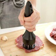 Lisingtool Kitchen Tools,New Meat Meat Tenderizer Needle With Stainless Steel Kitchen Tools (Black) N2