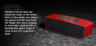 Blueone Outdoor Speaker HIFI Wireless Bluetooth Subwoofer Speakers for Cell Phones - Red N6