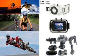 SVP&reg; 720P HD Mini Action Helmet Camera Waterproof Sport Car DV Bike Camcorder N5
