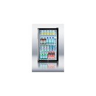 Summit SCR500BLBI7SH: Commercially listed 20" wide glass door all-refrigerator for built-in use, auto defrost...
