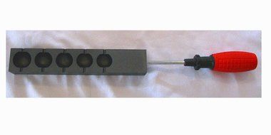 Devardi Glass Lampwork, Beadmaking Round Pillow Graphite Marver