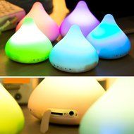 Kivors Portable Calabash Bluetooth Wireless Speaker with 5 Colors LED Lights, Compatible with iPhone, iPad, Samsung... N9