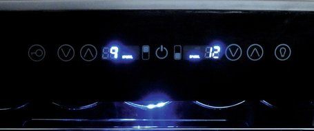 Koolatron WC45 45 Bottle Dual Zone Wine Cellar, Black/Silver N3