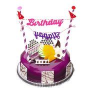 Hangnuo 1 Set DIY Cake Toppers Flags Banner Birthday Cake Flags Decoration N15