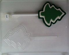 Medium-large tri-level Christmas tree Lollipop C018 Christmas Chocolate Candy Mold