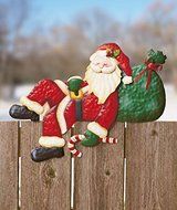 Santa Fence Toppers