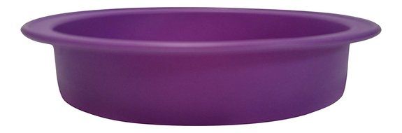 Round Cake Pan, 9-inch Diameter, 100% Food Grade Premium Nonstick Silicone, Bakeware by Happy Cook