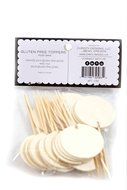 Simply Baked Gluten Free Food Marker, Pack of 24 Markers, Clearly Display Gluten Free Foods with Style, Wood Disc... N2