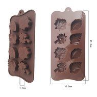 WMSTUDIO Creative Pattern Leaf Shape Silicone Chocolate Mold N2