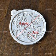 Anyana Steam Punk Silicone Cake Mold Cogs Gear Screw Fondant Cupcake Cooking Tool icing N2