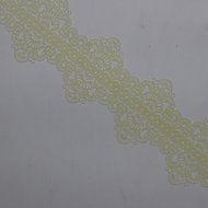 Funshowcase Large Pre-Made Ready to Use Edible Cake Lace Art Nouveau Style Applique Black 14-inch 10-piece Set N5