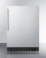 Summit FF64BXSSHV 24" 4.6 Cu. Ft. Built-In Undercounter All Refrigerator with Stainless Steel Door Digital Thermostat...