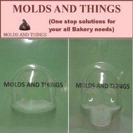 MOLDS AND THINGS LARGE 3-D SKULL FRONT - BACK CHOCOLATE CANDY MOLD