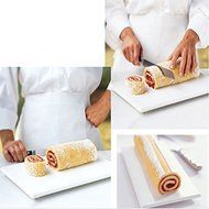 HULISEN Silicone Baking Tray Tools Pad Sushi Rolling Tool for Cakes Bread Roll Mat (Color: Red) N5