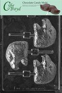 Cybrtrayd A114 Eagle Head Lolly Animal Chocolate Candy Mold