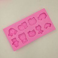 Anyana Car Hello Kitty Silicone Fondant Mold Cake Decorating Pastry Gum Pastry Tool Kitchen Tool Sugar Paste Baking... N3
