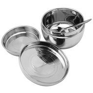 Stainless Steel Apple Shape Lunch Box with Handle Student Thermos Food Container Insulation Kitchen Tableware N4