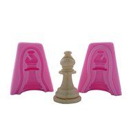 WYD Chess Sets 6 Silicone Fondant Cake Mold Chocolate Baking Sugarcraft (Chess Sets 6) N7