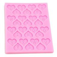 Julyshop Heart Alphabet Letter Mold Silicone Decorating Chocolat Fondant Cake Mould Tool N5