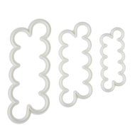 Whitelotous 3 PCs Fondant Cake Decorating Gumpaste Rose Flower Mold Cake Tool The Easiest Rose Ever Cutter N5