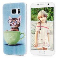 Badalink Galaxy S7 TPU Case Shockproof Soft TPU Flexible Easy Grip Rubber Bumper Slip Resistant Protective Colorful... N19