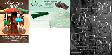 Cybrtrayd P003 Hat with Shamrock Lolly Chocolate Candy Mold with Exclusive Cybrtrayd Copyrighted Chocolate Molding... N6