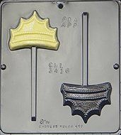 Crown Plain Lollipop Chocolate Candy Mold 3416