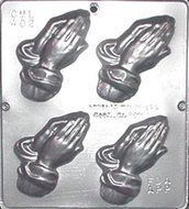 Small Praying Hands Chocolate Candy Mold Religious 402