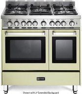 36&quot; - Gas Double Oven Range - 2 Convection Ovens, Stainless Steel Finish: Antique White