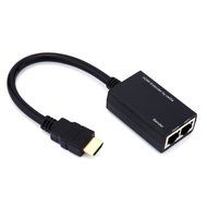 HDMI Extender Over RJ45 CAT5e CAT6 Cable UTP LAN Ethernet Balun Extender Repeater Cable-1080P 3D-30m N6