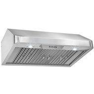 FIREBIRD 36" European Style Under Cabinet Stainless Steel Range Hood Vent W/ Push Button Control Baffle Filters