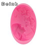 Doinb Sun+Moon (Mother+Baby) Soap Clay Candy Cake Pastry Fondant Chocolate Moulds FDA Silicone Molds Outer Size... N37