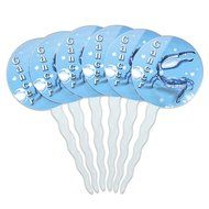 Set of 6 Cupcake Picks Toppers Decoration Zodiac Astrology Astrological Sign - Scorpio Zodiac Sign N4