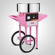 OrangeA 1030 Watts Stainless Steel Cotton Candy Machine with Cart and Cover &ndash; Pink N21