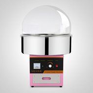 OrangeA 1030 Watts Stainless Steel Cotton Candy Machine with Cart and Cover &ndash; Pink N28