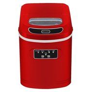 27 lb. Compact Portable Ice Maker Party Ice Cubes Maker Machine Freezer in Metallic Red