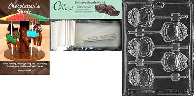 Cybrtrayd J031 Police Badge Lolly Chocolate Candy Mold with Exclusive Cybrtrayd Copyrighted Chocolate Molding... N8