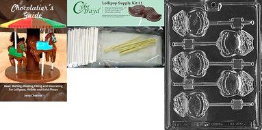 Cybrtrayd J031 Police Badge Lolly Chocolate Candy Mold with Exclusive Cybrtrayd Copyrighted Chocolate Molding... N9