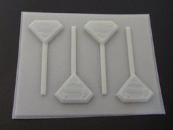 S Man Girl Emblem Hard Candy Lollipop Mold Superman