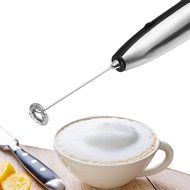 Easehold Electric Milk Frother Handheld Stainless Steel Whisk Battery Operated for Latte Cappuccino Coffee Matcha... N2