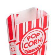 Carnival King Paper Popcorn Bags, 1 oz, Red &amp; White, 100 Piece N7