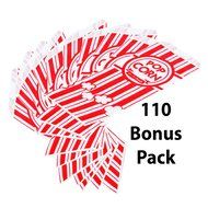 Carnival King Paper Popcorn Bags, 1 oz, Red &amp; White, 100 Piece N8