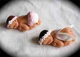 1 Pcs/Cute Sleeping Baby Cake Mold Food-grade Silicone 3D Baby Cake Decorating Mold Soap Mold Fondant DIY Baking... N3