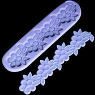 KookieMonsta 3d Silicone Fondant Tools Pastry Molds Cake Border Stencil